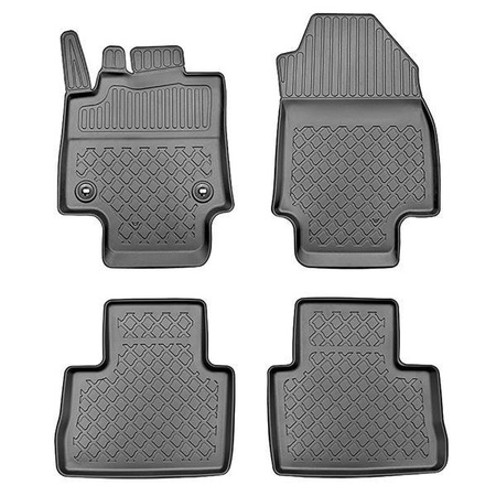 Tappetini auto in TPE per Toyota RAV4 V SUV (01.2019-....) - tappeti auto neri - Aristar - Guardliner - con cambio manuale - completo - 4 pz.