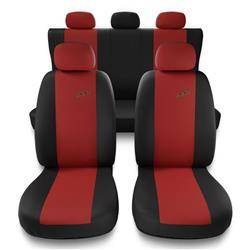 Coprisedili per Alfa Romeo 166 I, II, III (1998-2007) - fodere sedili universali - set coprisedili auto - Auto-Dekor - XR - rosso