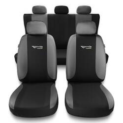 Coprisedili per Citroen C5 Aircross (2018-....) - fodere sedili universali - set coprisedili auto - Auto-Dekor - Tuning - argento