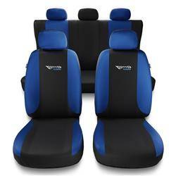 Coprisedili per Alfa Romeo 166 I, II, III (1998-2007) - fodere sedili universali - set coprisedili auto - Auto-Dekor - Tuning - blu