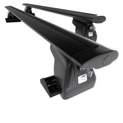 Barre portatutto in alluminio per Ford Windstar Van (1998-2004) - portapacchi auto colore nero - portabagagli barre da tetto - Amos - D-T - Dynamic - profilo a T