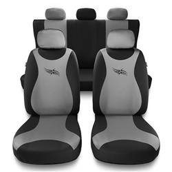 Set coprisedili Superior - Grigio Nero - Smart Fortwo (11 14