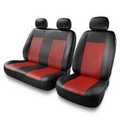 Coprisedili per Mercedes-Benz Sprinter I, II, III (1995-2019) - fodere sedili universali - set coprisedili auto - Auto-Dekor - Comfort 2+1 - rosso