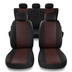 Coprisedili per Seat Ibiza I, II, III, IV, V (1984-2019) - fodere sedili universali - set coprisedili auto - Auto-Dekor - Profi - rosso