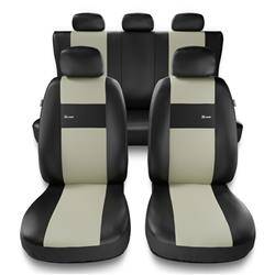 Coprisedili anteriori per Smart Forfour I, II (2004-2019) - fodere sedili  universali - set coprisedili auto - Auto-Dekor - X-Line 1+1 - beige beige