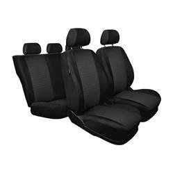 Coprisedili su misura per Citroen C1 Hatchback (2005-2014) - fodere sedili - set coprisedili auto - Auto-Dekor - Practic - nero