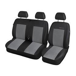 Coprisedili su misura per Peugeot Partner II Van (2008-2019) sedile del guidatore e sedile doppio - fodere sedili - set coprisedili auto - Auto-Dekor - Elegance - P-2