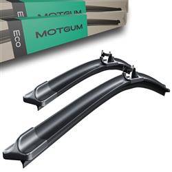 Spazzole tergicristallo anteriori per Skoda Superb II Station Wagon, Liftback (03.2008-05.2015) - tergicristalli auto - lame tergilunotto - Motgum - spazzole piatte ECO