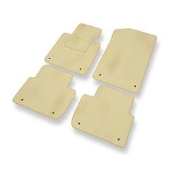 Tappetini auto in velluto per BMW 3 M3 III E46 (2001-2006) - tappeti auto beige - DGS Autodywan