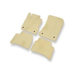 Tappetini auto in velluto per Mercedes-Benz Classe E W211 (2002-2009) - tappeti auto beige - DGS Autodywan