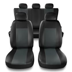 Coprisedili per Dacia Duster I, II (2010-2019) - fodere sedili universali - set coprisedili auto - Auto-Dekor - Comfort - grigio