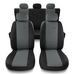Coprisedili per Seat Ibiza I, II, III, IV, V (1984-2019) - fodere sedili universali - set coprisedili auto - Auto-Dekor - XR - grigio chiaro