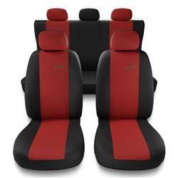 Coprisedili per Seat Ibiza I, II, III, IV, V (1984-2019) - fodere sedili universali - set coprisedili auto - Auto-Dekor - XR - rosso