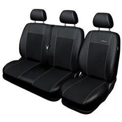 Coprisedili su misura per Citroen Jumper II Van (2006-2015) - fodere sedili - set coprisedili auto - Auto-Dekor - Premium - nero