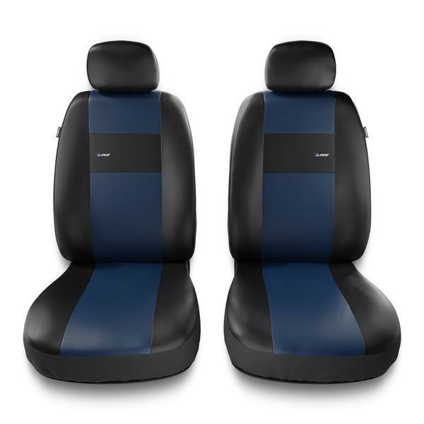 Lupex Shop Lancia.Y_B Copri-sedili Auto Compatibili Ypsilon Blu | Set  Copri-Sedile Anteriori e Posteriori | Airbag Compatibile | Accessori Interno