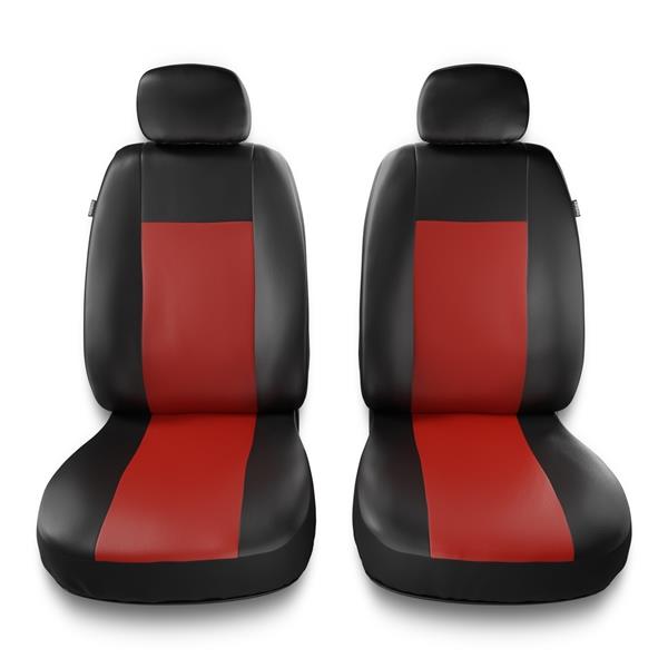 Coprisedili anteriori per Nissan NP300 (2008-2012) - fodere sedili  universali - set coprisedili auto - Auto-Dekor - Comfort 1+1 - rosso rosso