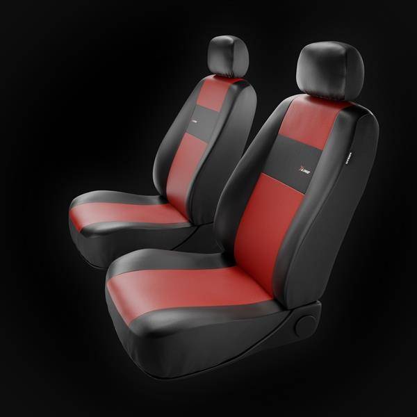 Coprisedili anteriori per Nissan Qashqai I, II (2007-2019) - fodere sedili  universali - set coprisedili auto - Auto-Dekor - X-Line 1+1 - rosso rosso