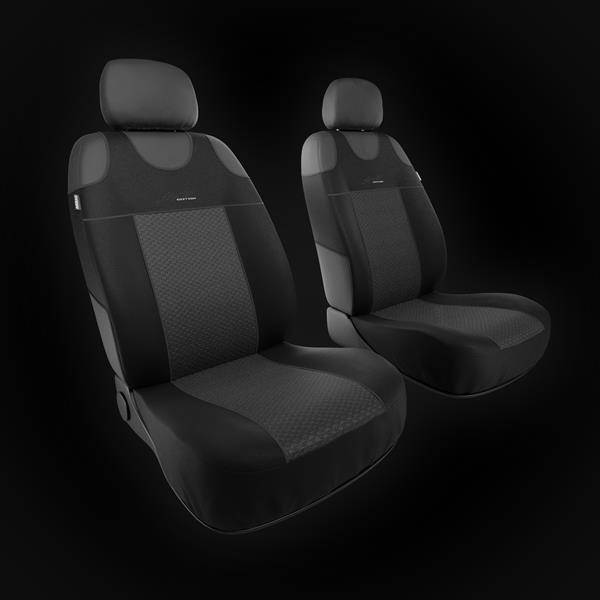 Coprisedili anteriori per Toyota Verso (2009-2018) - fodere sedili  universali - set coprisedili auto - Auto-Dekor - Comfort 1+1 - grigio  grigio