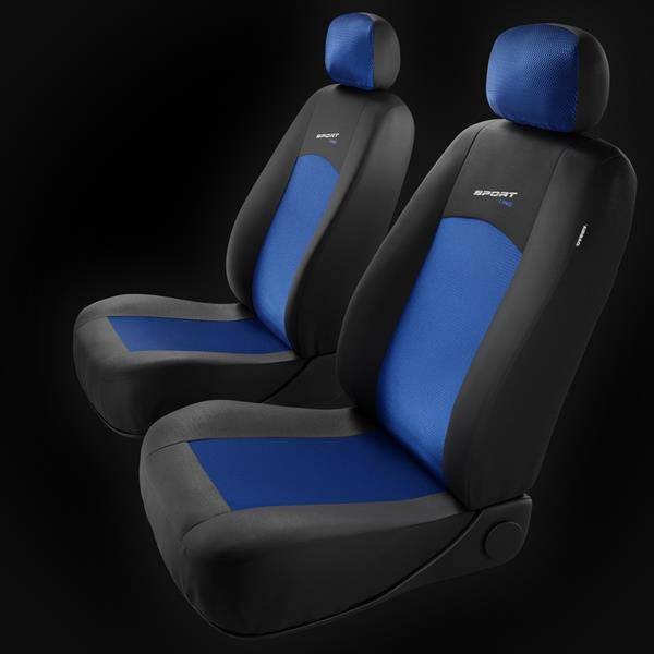 Coprisedili per Audi A1 I, II (2010-2019) - fodere sedili universali - set  coprisedili auto - Auto-Dekor - Sport Line - blu blu