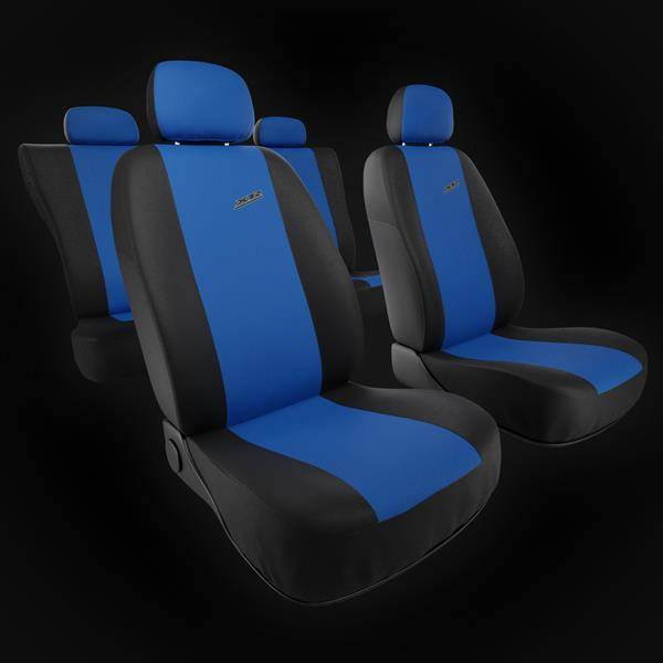 Coprisedili per Fiat Punto Grande, Evo, 2012 (2005-2018) - fodere sedili  universali - set coprisedili auto - Auto-Dekor - XR - blu blu