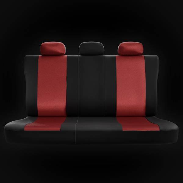 Coprisedili per Hyundai Getz (2002-2008) - fodere sedili universali - set  coprisedili auto - Auto-Dekor - Sport Line - rosso rosso