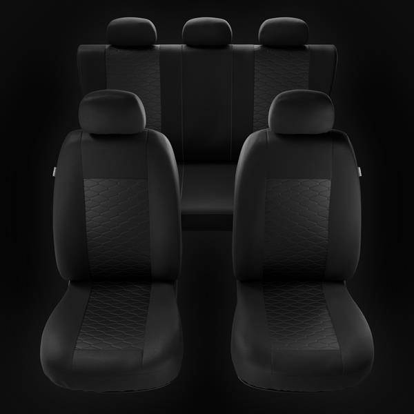 Coprisedili Anteriori Universali per Auto Seat Cover Protezione per Sedile  della Macchina Poliestere Grigio/Nero