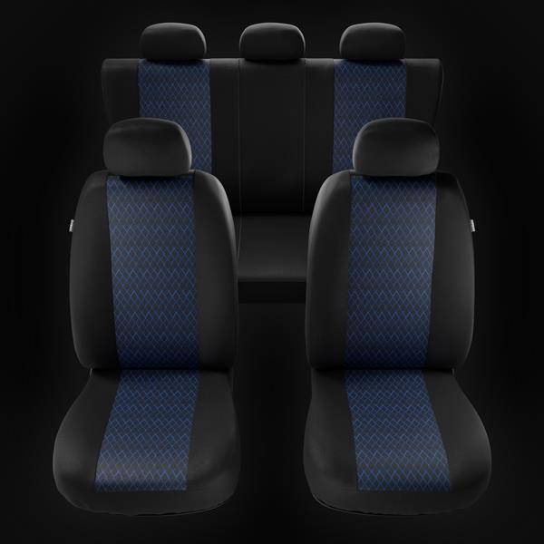 Coprisedili per Lancia Y, Ypsilon I, II, III, IV (1985-2019) - fodere  sedili universali - set coprisedili auto - Auto-Dekor - Profi - blu blu