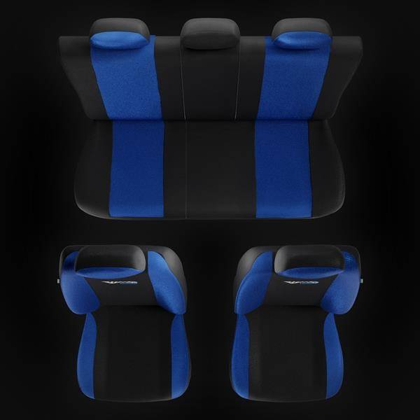 Coprisedili per Seat Arona (2017-2019) - fodere sedili universali - set  coprisedili auto - Auto-Dekor - Tuning - blu blu