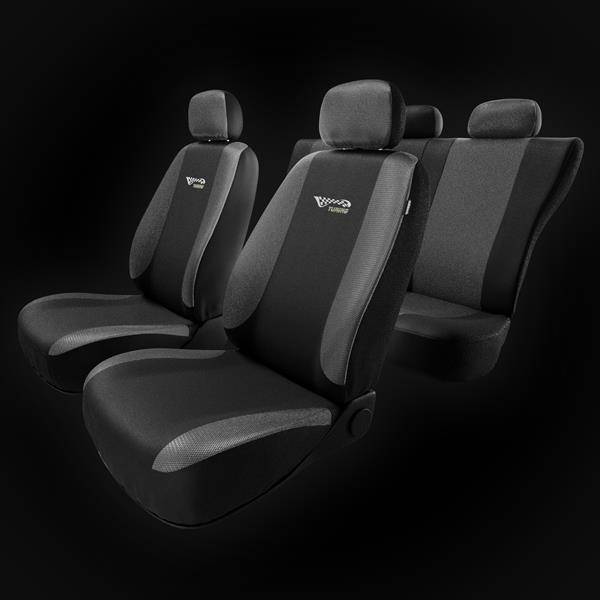 Coprisedili per Seat Exeo (2009-2013) - fodere sedili universali - set  coprisedili auto - Auto-Dekor - Tuning - argento argento