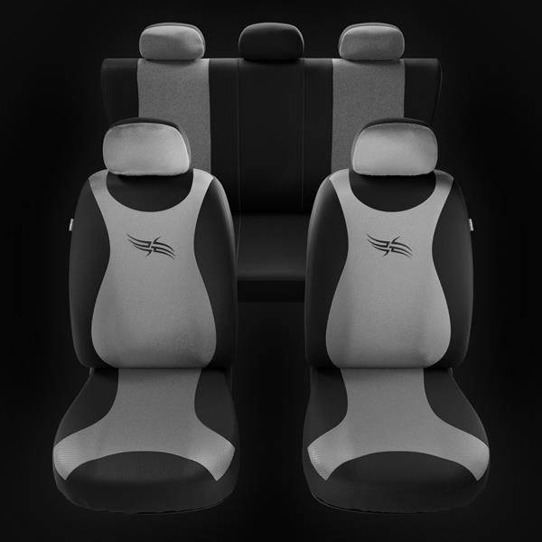 Coprisedili per Seat Exeo (2009-2013) - fodere sedili universali - set  coprisedili auto - Auto-Dekor - Turbo - argento argento