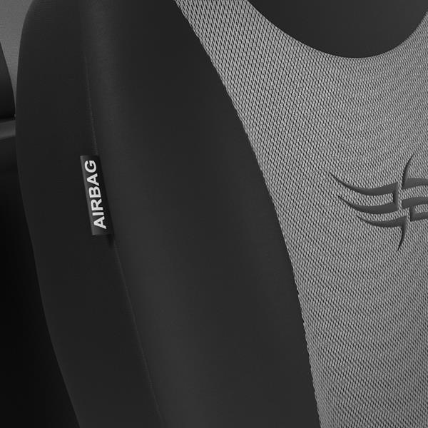 Coprisedili per Seat Exeo (2009-2013) - fodere sedili universali - set  coprisedili auto - Auto-Dekor - Turbo - argento argento