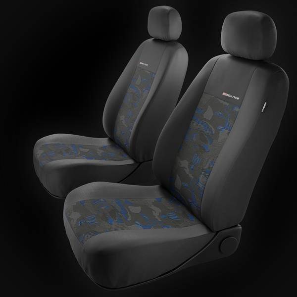 Coprisedili per Smart Forfour I, II (2004-2019) - fodere sedili universali  - set coprisedili auto - Auto-Dekor - Elegance - blu blu