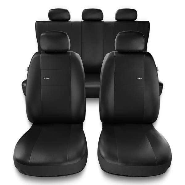 Coprisedili per Smart Forfour I, II (2004-2019) - fodere sedili universali  - set coprisedili auto - Auto-Dekor - X-Line - blu blu