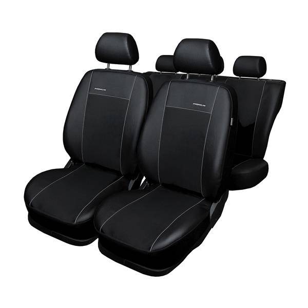 Coprisedili su misura per Fiat Panda III Hatchback (2011-.) 5 posti -  fodere sedili - set coprisedili auto - Auto-Dekor - Premium - nero nero