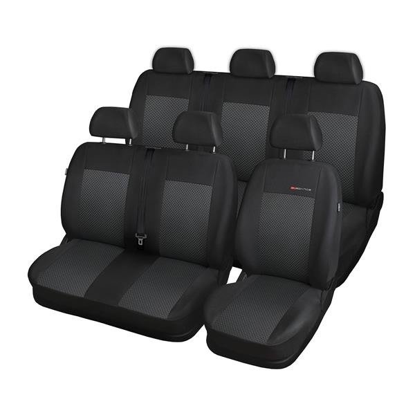 Set: tappetini in velluto + coprisedili cuciti su misura per Fiat Panda III  Hatchback, Van (2012-.) – serie Elegance P-1 - 4 posti