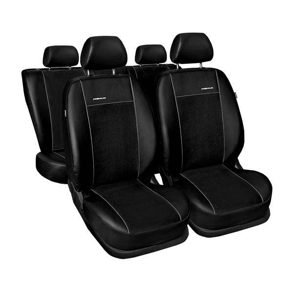 Coprisedili su misura per Seat Leon III Hatchback, ST (2013-2020) - fodere  sedili - set coprisedili auto - Auto-Dekor - Premium - nero nero