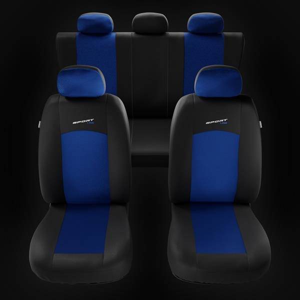 bracciolo Laterale sedili Posteriori sdoppiabili Colore Nero Blu R23S0195 compatibili con sedili con airbag 1998-2009 rmg-distribuzione Coprisedili per SEICENTO Versione