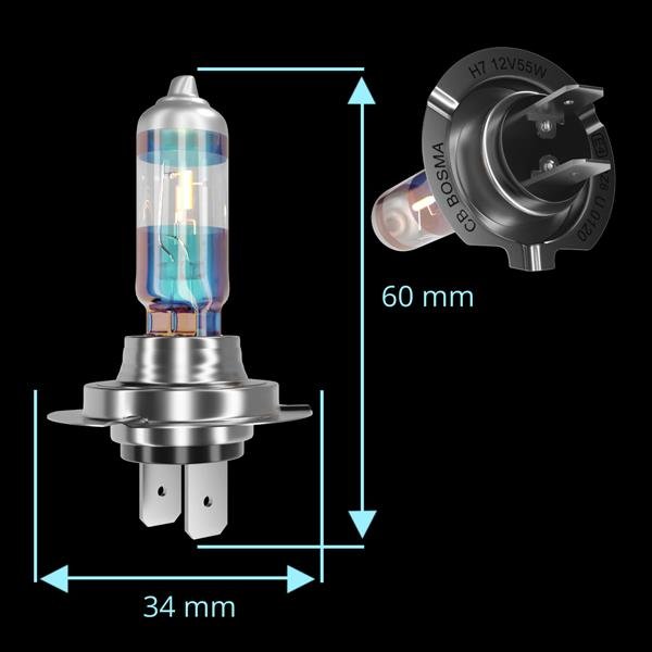 Osram - 2 lampadine classiche H7, 12 Volt, 55 Watt 