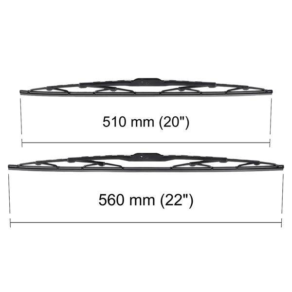 Spazzole tergicristallo anteriori per Mitsubishi Pajero IV SUV  (09.2006-2021) - tergicristalli auto - lame tergilunotto - Motgum -  spazzole standard