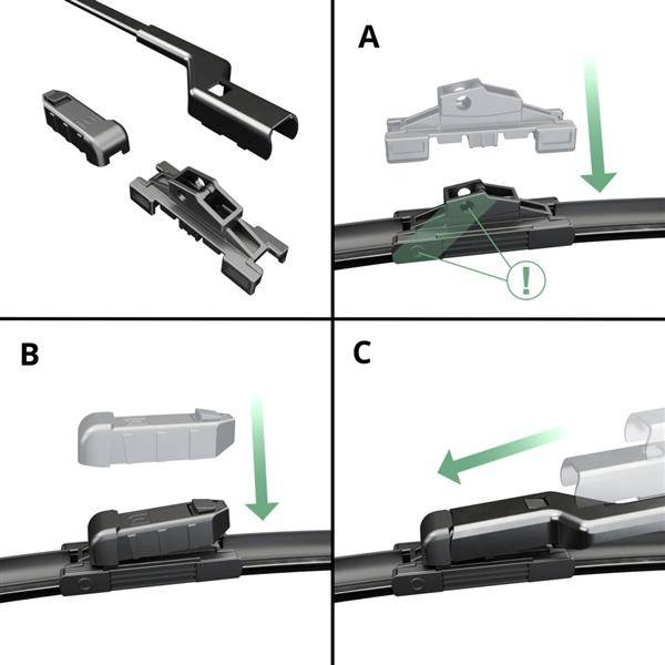 Spazzole tergicristallo anteriori per Seat Tarraco SUV (11.2018-.) -  tergicristalli auto - lame tergilunotto - Motgum - spazzole piatte Premium  Premium