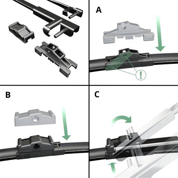 WLDZGGD Tergicristalli Spazzole Tergicristallo Anteriore per Vo-lvo S60  XC70 V70 S80 XC90 Parabrezza Anteriore Finestra 24+22 Anteriori  Tergicristalli (Taglia : LHD) : : Auto e Moto