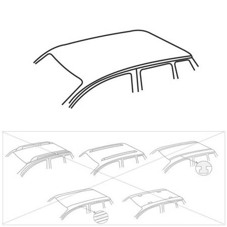 Barre portatutto in acciaio per Citroen C4 Picasso II Monovolume (2014-2018) - portapacchi auto colore nero - portabagagli barre da tetto - Amos - K-X - O - senza punti di fissaggio di serie