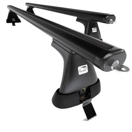 Barre portatutto in alluminio per Ford Focus mk III Station Wagon (2011-2018) - portapacchi auto colore nero - portabagagli barre da tetto - Amos - K-T - Aero - senza punti di fissaggio di serie