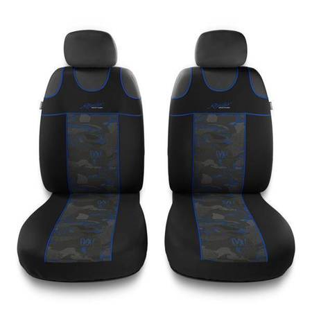 Coprisedili anteriori universali per Seat Ibiza I, II, III, IV, V (1984-2019) - Auto-Dekor - Stylus 1+1 - blu