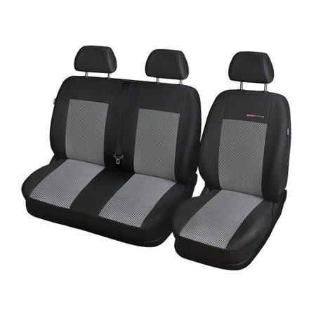 Coprisedili su misura per Citroen Berlingo II Van (2008-2018) solo sedili anteriori: sedile + sedile doppio - fodere sedili - set coprisedili auto - Auto-Dekor - Elegance - P-2