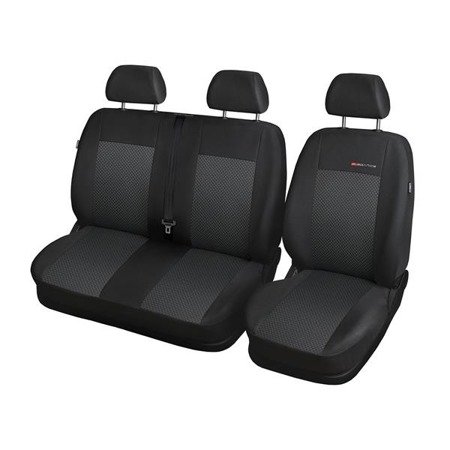 Coprisedili su misura per Citroen Berlingo II Van (2008-2018) solo sedili anteriori: sedile + sedile doppio - fodere sedili - set coprisedili auto - Auto-Dekor - Elegance - P-3