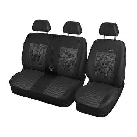 Coprisedili su misura per Citroen Berlingo III Van (2018-....) tre sedili distinti - fodere sedili - set coprisedili auto - Auto-Dekor - Elegance - P-3