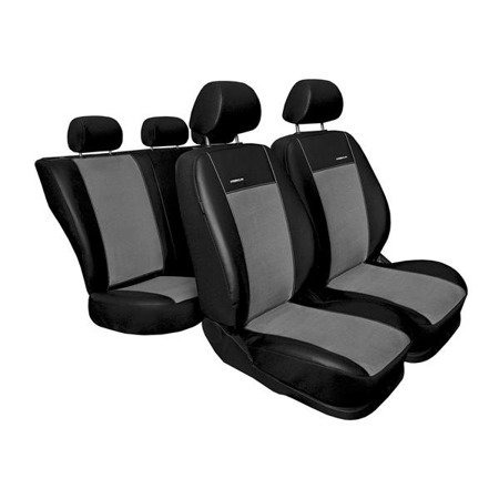 Coprisedili su misura per Dacia Duster I FL SUV (2013-2018) - fodere sedili - set coprisedili auto - Auto-Dekor - Premium - grigio