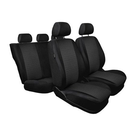 Coprisedili su misura per Fiat Sedici Crossover (2006-2014) - fodere sedili - set coprisedili auto - Auto-Dekor - Practic - nero