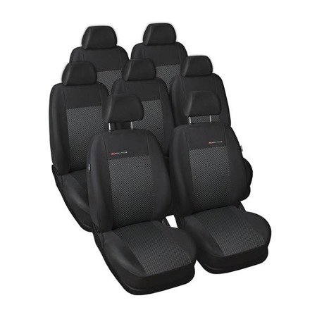 Coprisedili su misura per Seat Alhambra II Van (2010-2020) senza seggiolini nei sedili posteriori - fodere sedili - set coprisedili auto - Auto-Dekor - Elegance - P-3